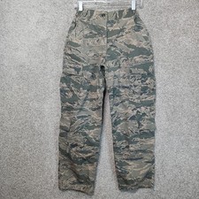 U.S. Air Force Utility Cargo Pants Womens 8 S Green Camo Twill ABU Ripstop
