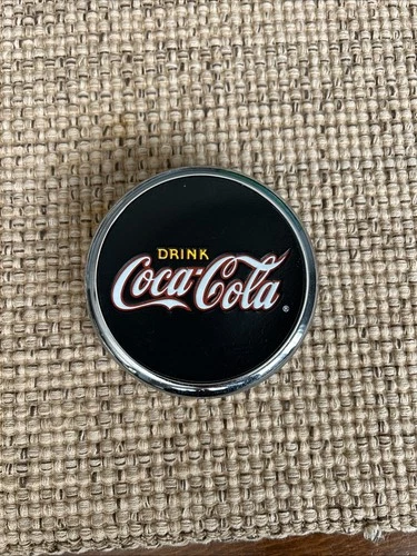 Coca-Cola Vintage Coaster Set of 4 Cork Backing Metal Coasters