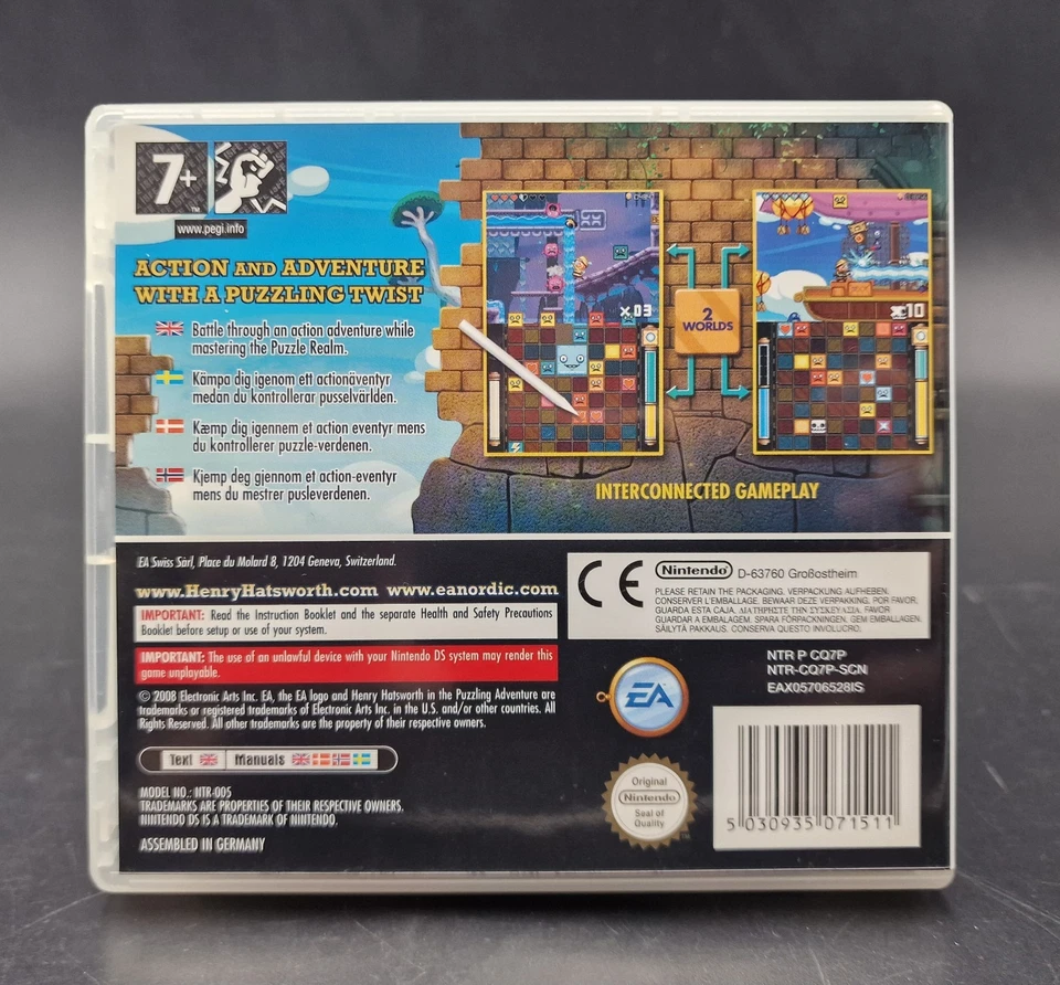 Henry Hatsworth - Nintendo DS - PAL EUR - Complet CIB - Très Bon Etat - Photo 2/4