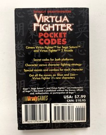 Virtua Fighter Pocket Codes, vintage Brady Games Strategy Guide, Sega Saturn