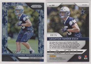 2018 Panini Prizm Rookie Camo Prizm /25 Leighton Vander Esch #250 Rookie RC