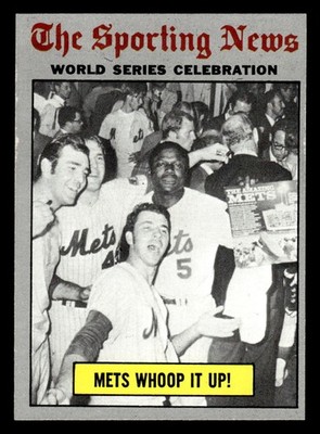 1970 Topps Baseball Mets Whoop It Up WS Champs #310 EX/MT New York Mets