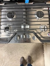 Whirlpool WCG55US0HS 30" Built-In Gas Cooktop Stainless Steel New Open Box 