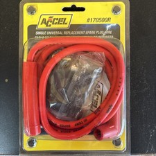 Accel 170500r Universal Single Spark Plug Wire Replacement 8mm Red Accel 170500r Universal Single Spark Plug Wire Replacement 8mm Red