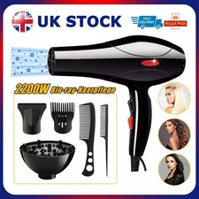 2200W Professional Hair Dryer Kit Nozzle Concentrator Blower Pro Salon Heat