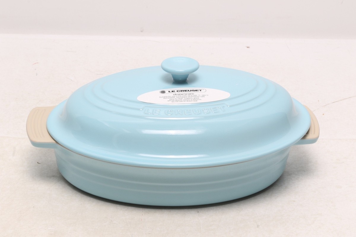 Le Creuset Casserole Classic Oval Dish w/Lid Sky Blue