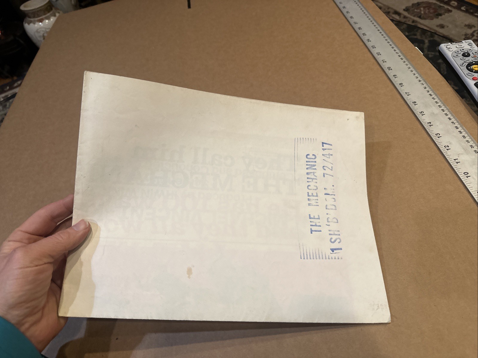 The Mechanic [1972] Charles Bronson ORIGINAL movie poster FREE SHIP