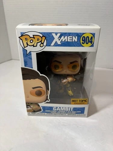Funko Pop! X-MEN #904 GAMBIT Hot Topic Exclusive Bobble-Head Vinyl Figure 2021