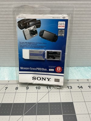 NEW Sony MSMT8G 8GB Mark2 Memory Stick PRO Duo (MS-MT8G/NK) Oem Sealed