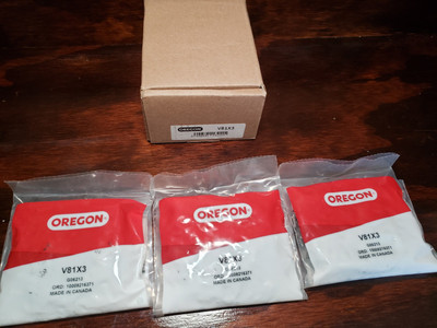 Oregon 3 Pack V81 x3 Replacement Chainsaw Chains 20 Inch Bar 81 Drive Brand New