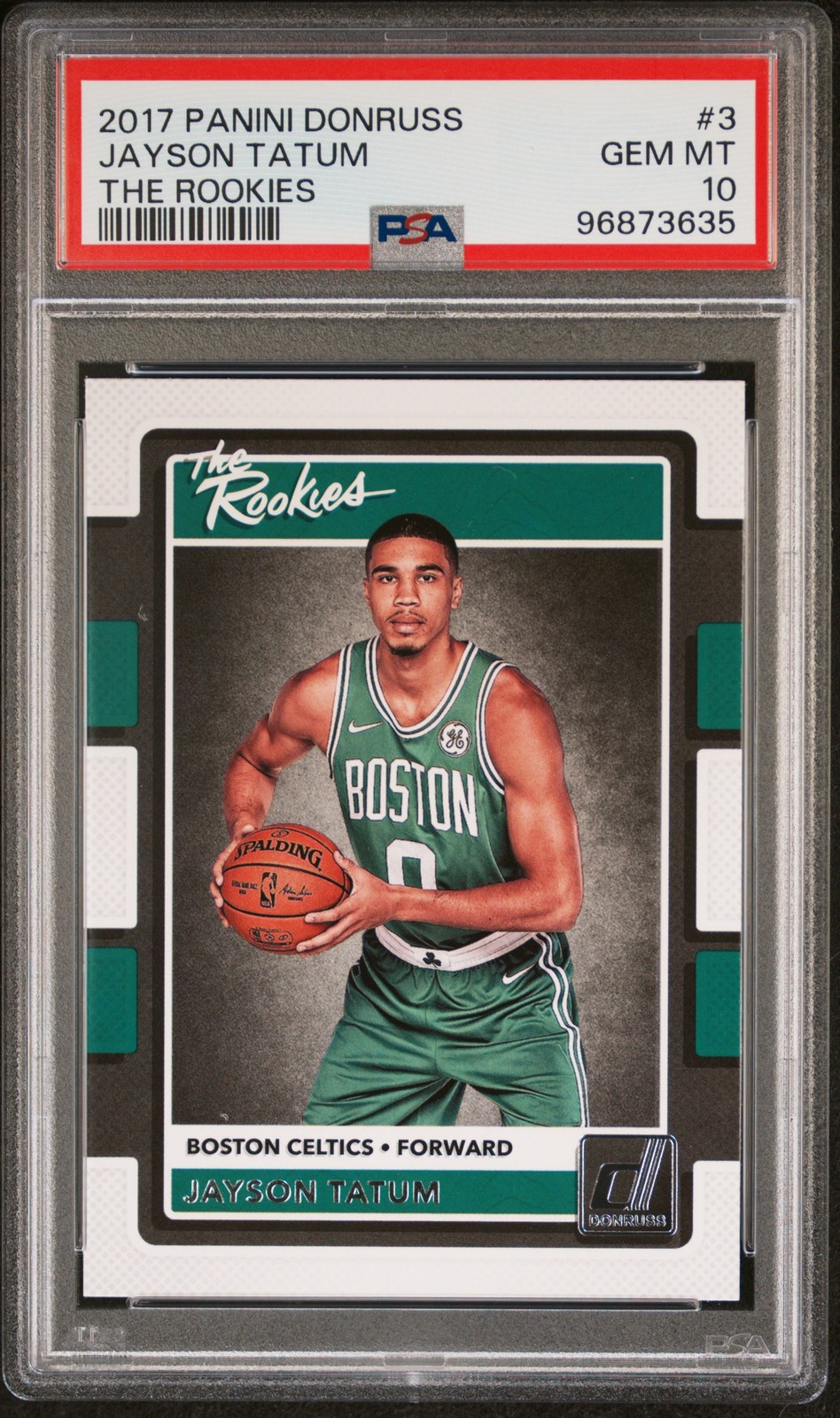 2017-18 Donruss Optic #3 Jayson Tatum The Rookies PSA 10
