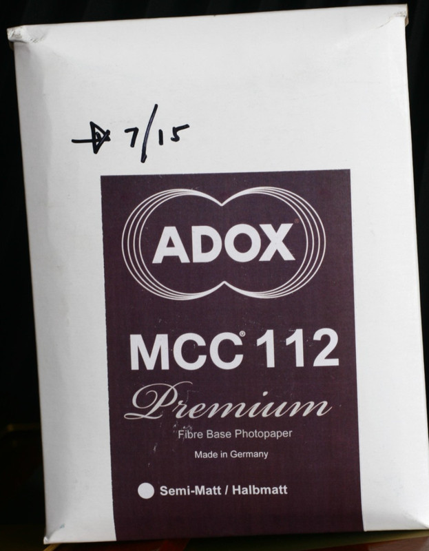 ADOX  MMC - 112 V B/W Fibre Paper - Variable Contrast - Semi Matt 25- 5x7 sheets
