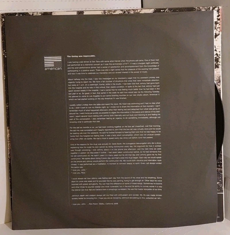 Johnny Cash - American V LP (Rock/Blues/Folk/Country) 2006 (US IMPORT) - Image 4 of 4