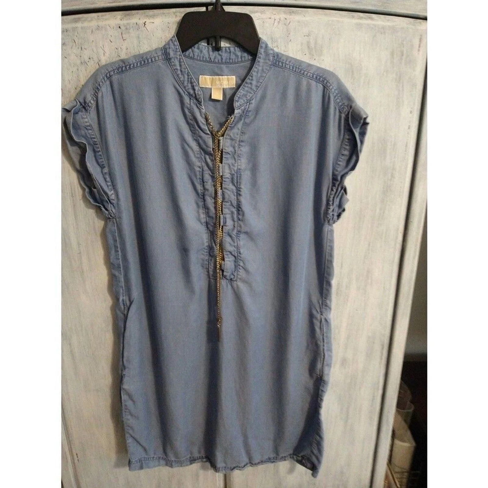 Abito denim Michael Kors Sm Boho Beachy femminile