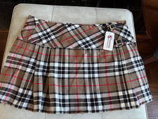 Tartanista Black Watch Plaid Tartan Pleated Kilt Sz 42 NWT