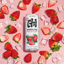 CHI FOREST Strawberry Sparkling Water, Zero Sugar, Zero Calories, 16.2