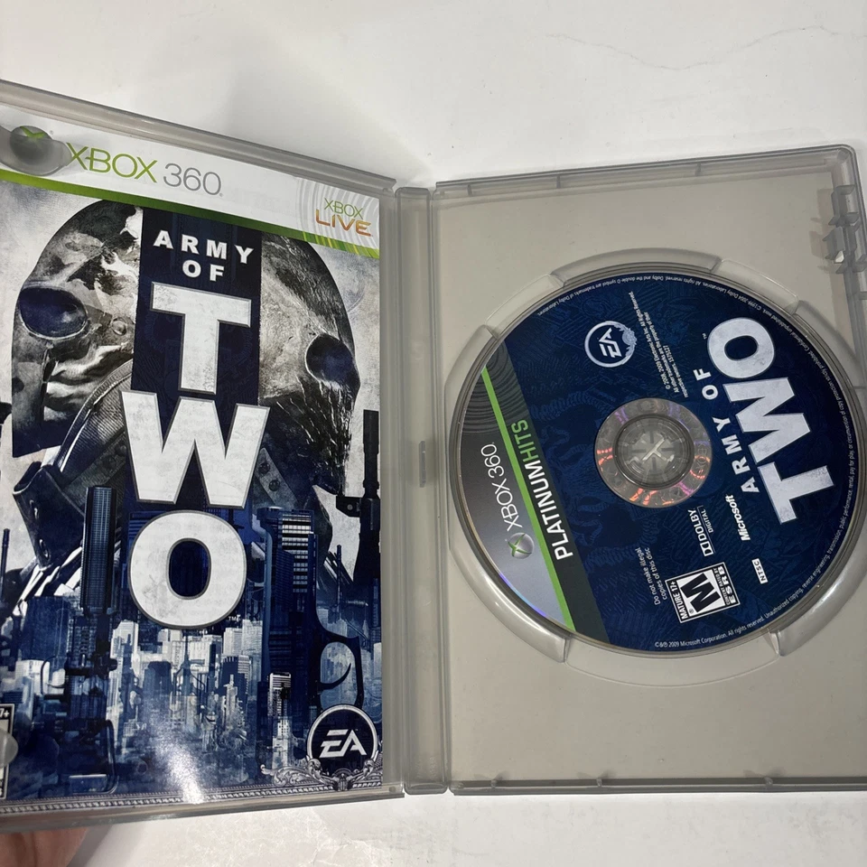 Army of Two Platinum Hits Microsoft Xbox 360 CIB Tested & Working - Image 2 of 3