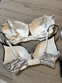 LOT of 10 Women's VICTORIA'S SECRET Underwire Bras Size 32DDD (8) & 34DD (2)