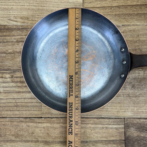 BAUMALU France Copper Fry Pan 9.5” Saute Skillet Tin Lined Used ~FREE SHIPPING🚚 - Picture 12 of 13