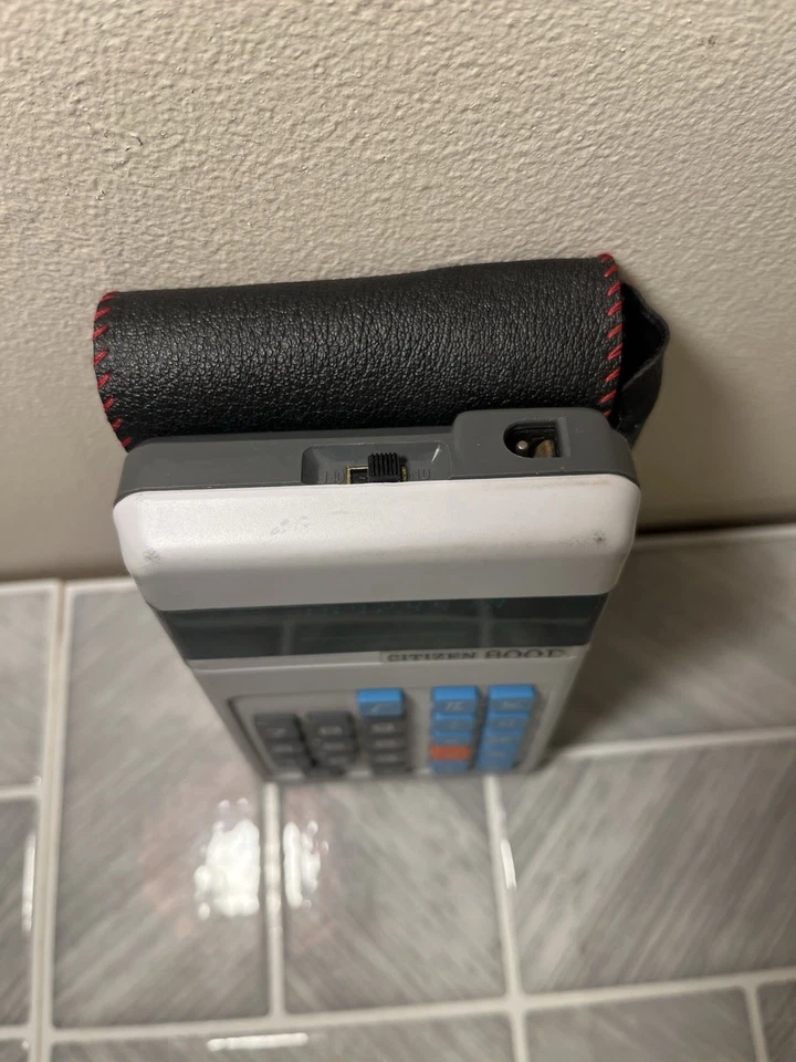 Vintage Citizen 800D Calculator Excellent Condition With VGC Case - Image 3 of 4