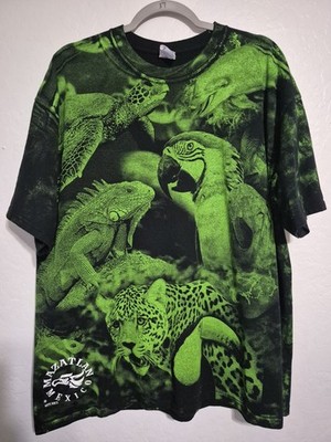 Vintage Yazbek ''Exotic Animals'' Mazatlan Mexico AOP Shirt - Size 2XL(25x30)