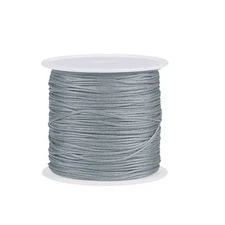 Nylon Cord DIY Making Satin String Craft Wire 147ft, Grey