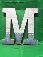 Letter M Wood And Metal