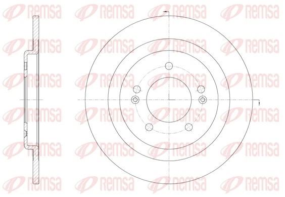 2x BRAKE DISC 61438.00 FOR HYUNDAI D4FD 1.7L G4FD 1.6L G4NC 2.0L 4cyl i40 - Image 2 of 4