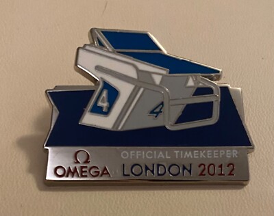 Brand New Omega London 2012 Olympic Swimming Pin Badge - Highly Collectable