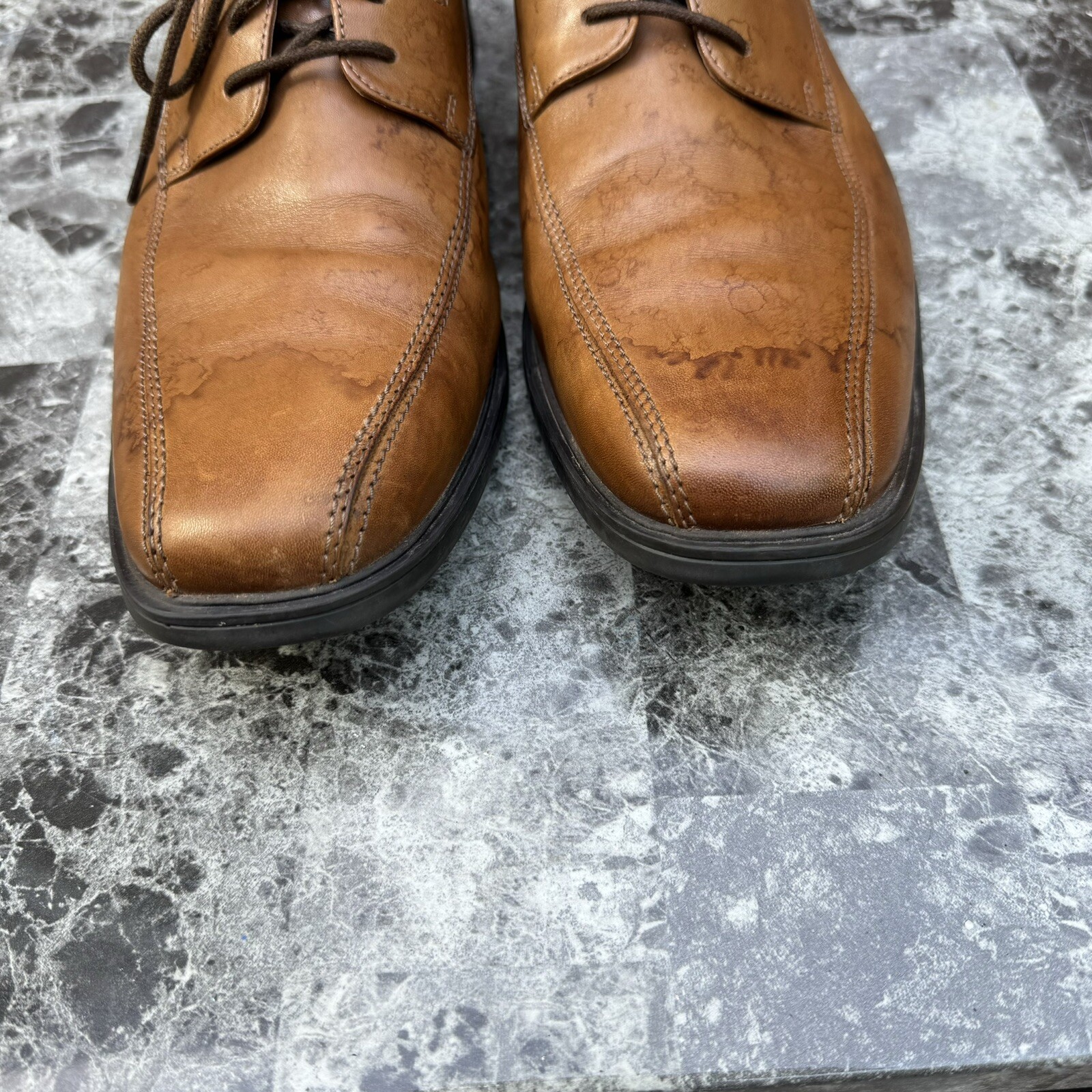 SAOLA Scarpe uomo Clarks Tilden Walk Oxford 11 M pelle marrone scuro