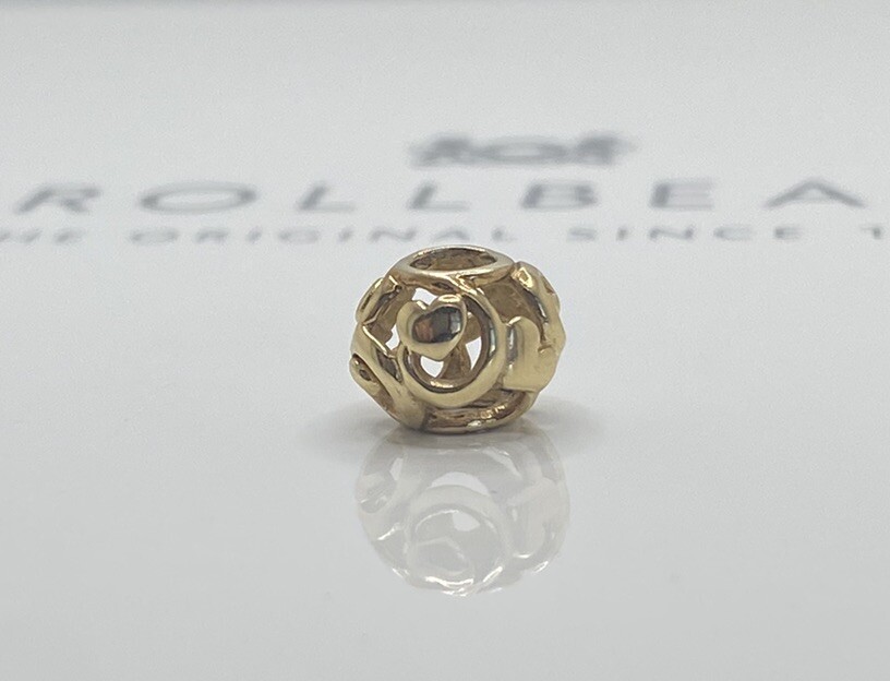 Trollbeads 18K Yellow Gold First Signs Bead | eBay