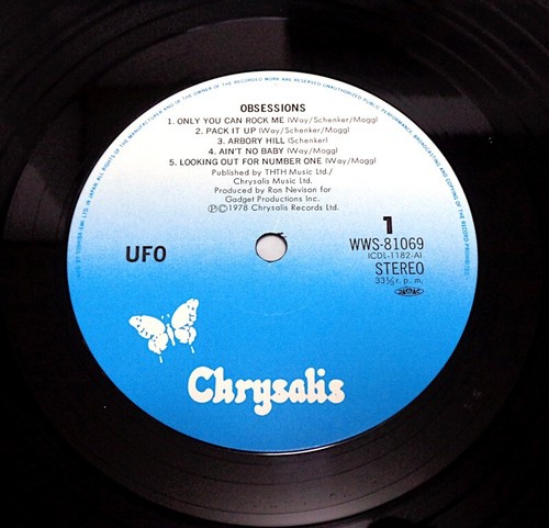 UFO OBSESSION 1978 Chrysalis WWS-81069 JAPAN LP OBI Michael Schenker MSG VINYL - Picture 3 of 4
