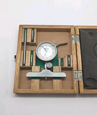 MITUTOYO Tiefenmessgerät Messuhr 0-200mm 0,01mm No.72-12 Dial Depth Gage 100-200
