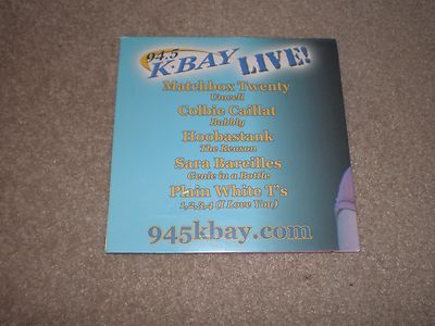 KBAY 94.5 EXCLUSIVE LIVE TRACKS CD Matchbox Twenty 20 Colbie Caillat 