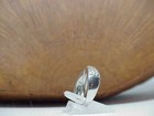 Sterling 1 Diamond Ring Wide Band Modern Sz 5 4.0Gr Vintage Criss Cross — photo 7