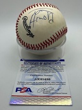 Tom Arnold Actor Comedian Signed Autograph Official OMLB Baseball PSA DNA *86
