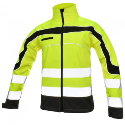Softshelljacke Softshell Arbeitsjacke Berufsjacke Jacke Gelb Neon Gr. M - XXXL
