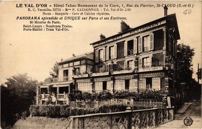 AK Le Val d'Or - Hotel Tabac Restaurant de la Gare 1 Rue du Pierrier (740621)