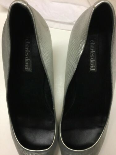 Slip on Charles David 3 1/2 con tacco a spillo taglia 11 A198 - Foto 2 di 6