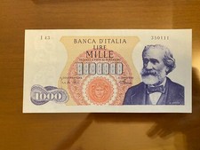BANCONOTA LIRE 1000 VERDI I TIPO 4 1 1968 MOLTO RARA R2 conservazione SPL