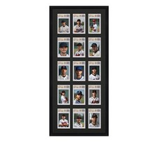 BGS Graded Card Frame Display Holds (15) Slabs Baseball, UV Protection optional