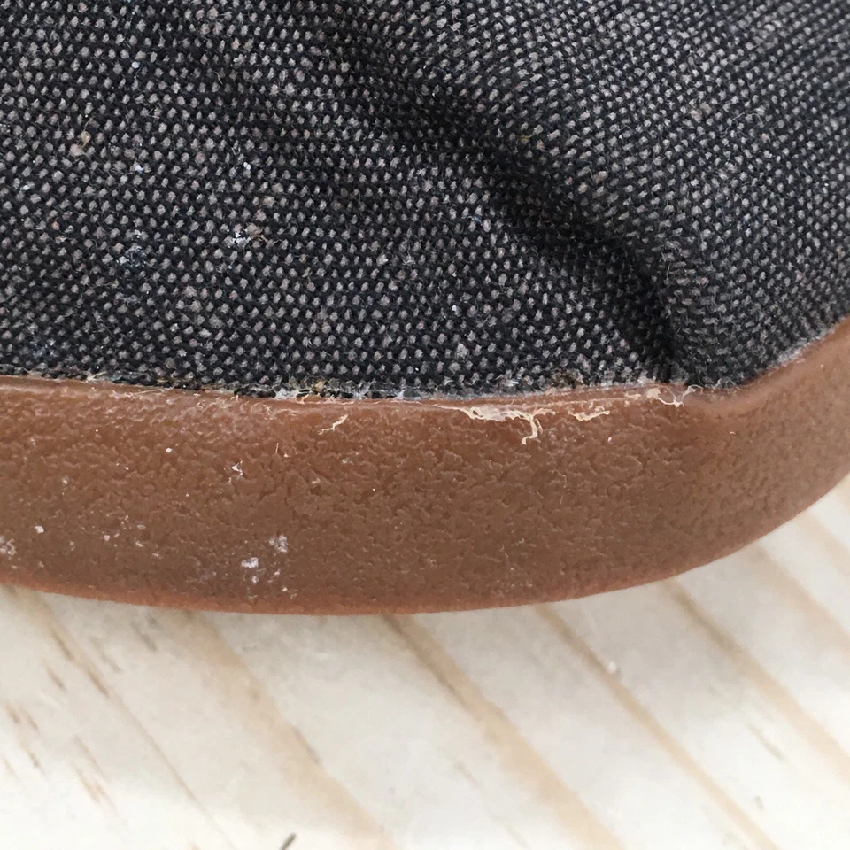 Botas Toms para mujer 9,5 Chukka gris lona con cordones cómodas informales al tobillo planas Foto 3 de 4