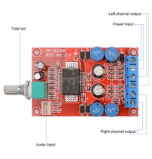 TA1101B Power Amplifier Audio Board 10W+10W Stereo2.0 Class T Digital Amplifiers