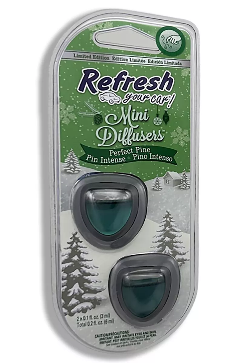 Refresh Car Air Freshener Vent Clip Mini Car Oil Diffuser Perfect Pine 10 PK