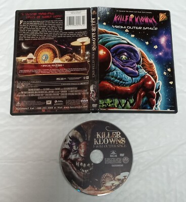 Killer Klowns from Outer Space (DVD, 1988) with Art Card Cover