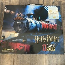 Harry Potter 12 Days Of Socks Woman  s Shoe Sizes 4  10 New Hogwarts NEW 