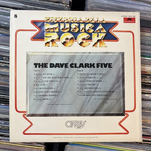 The Dave Clark Five Historia De La Musica Rock 1978 VINYL LP ALBUM Import VG+/EX - Picture 2 of 5