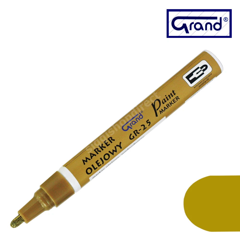 New Permanent Gold Paint Marker Oil Based Waterproof Pen Wood Glass Plastic  Tyre