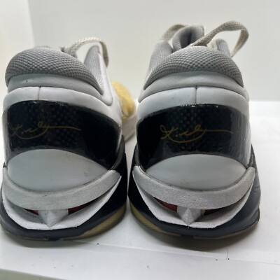 2012 Nike Zoom Kobe 7 VII System Elite 511371 100 white metallic