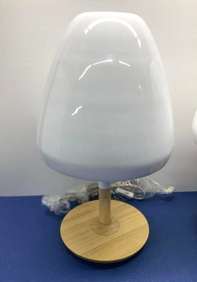 Lot Of 2 White Modern Alma Table Lamp The Aspen - Image 4 of 4